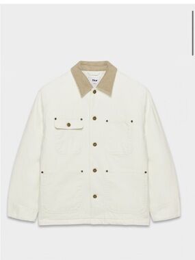 TNA Cream Field Jacket with Tan Corduroy Collar